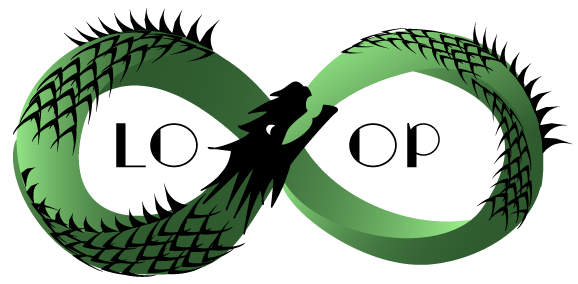 Green dragon LO*OP Center, Inc. logo